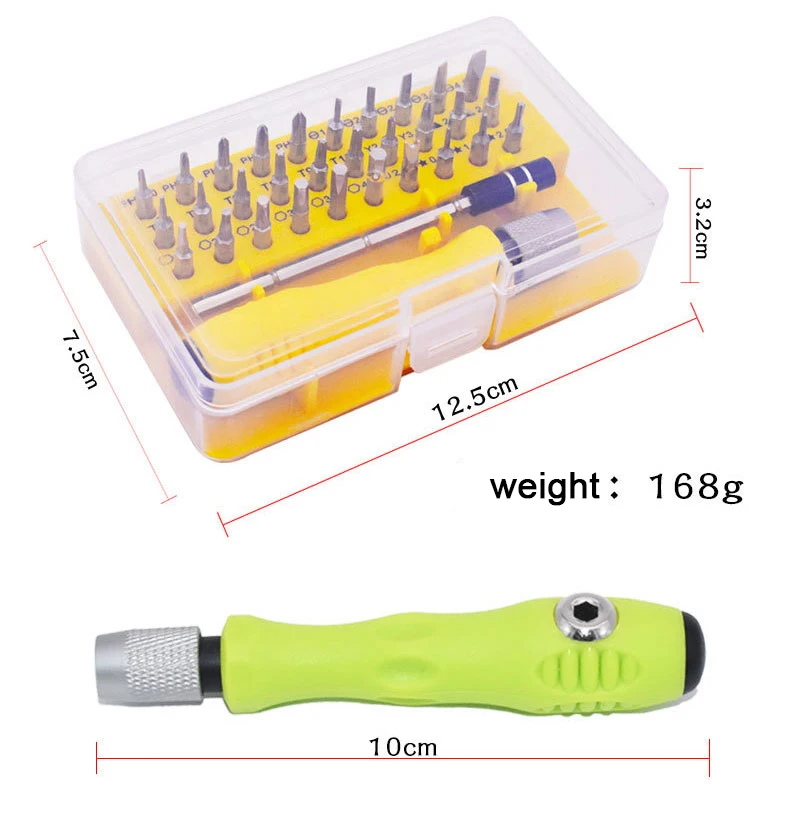 32 в 1 Прецизионная отвертка набор магнитный мини Torx гаечный ключ отвертка комплект телефон Мобильный iPad камера ремонт ручные инструменты