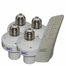 1/2/3/4*E27 Wireless Remote Control Light Lamp oN/off Switch Socket Holder rc smart device 110V 220V