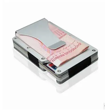 white Valink Модный тонкий карбоновый держатель для карт RFID не сканирующий металлический кошелек мужской кошелек Carteira Masculina Billetera - Цвет: white