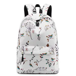 Повседневное водонепроницаемые школьные рюкзаки с цветочным принтом дорожная сумка Для женщин рюкзак для девочек Колледж школьные сумки
