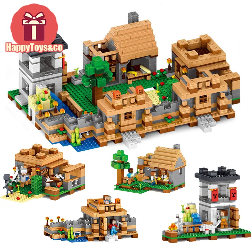 Creative series QL0512 1221Pcs 4 in 1 Dreamland My World toys For