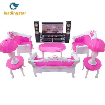 

LeadingStar Dolls Accessories Pretend Play Furniture Set Toys for Dolls as Xmas Gifts for Kids Living bedroom zk30