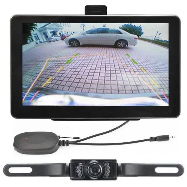 KMDRIVE 8GB 7” Touch Screen GPS Navigation with a Wireless Rearview Camera