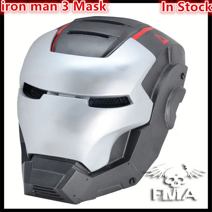 

Free shipping Halloween Party Cosplay Movie Mask Full Face Protection wire mesh "iron man 3" CS Outdoor Paintball Airsoft Mask