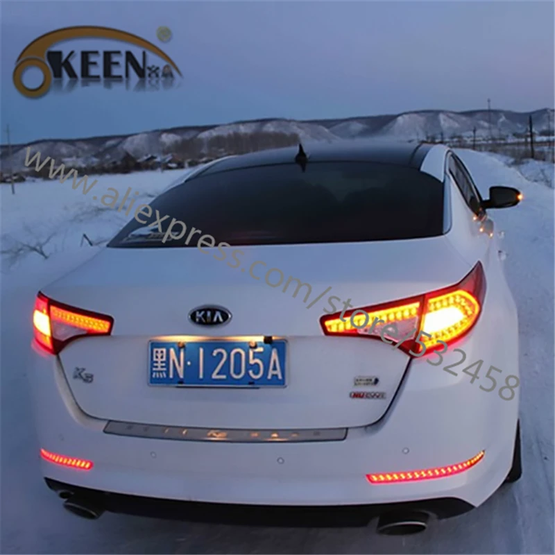 

Led Automobiles Tail Light For Kia K5 2011 2012 2013 Car LED Parking Brake Rear Bumper Reflector Tail Lamp Dayting Running Light