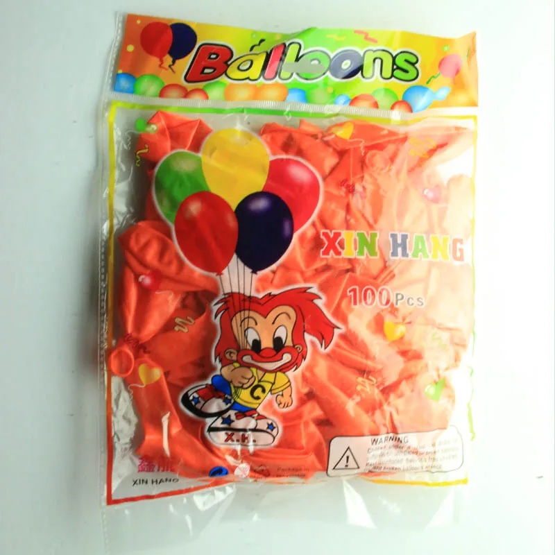 QWZ 100 шт./лот 1,2 г жемчужный латексный шар надувные свадебные декорации шарики воздушный шар с надписью "Happy Birthday" Вечерние воздушные шары - Цвет: Оранжевый