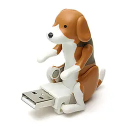Забавный USB милый питомец Humping пятно собака Рождество День рождения коричневый