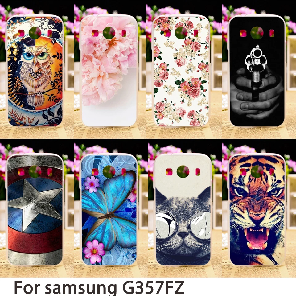 

TAOYUNXI Soft Phone Cases For Samsung Galaxy Ace 4 LTE G357FZ Ace 4 Style LTE G357 SM-G357FZ Case Hard Back Cover Skin Bag