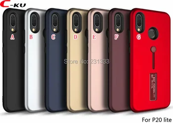 

C-ku Hybrid Armor Hard PC TPU Case For Huawei P20 LITE P20 PRO Y3 2018 Y6 Y9 P Smart Stand Changeful Thor Protection Skin 100pcs