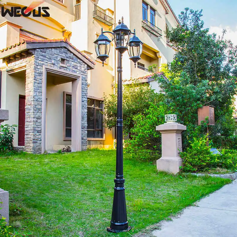 LED Lamp Solar Garden Lights LED Street Lamp European Outdoor Garden Light Waterproof Garden Villa Lawn Lamp Engineering Special Wall Pillar Head Road Lamps