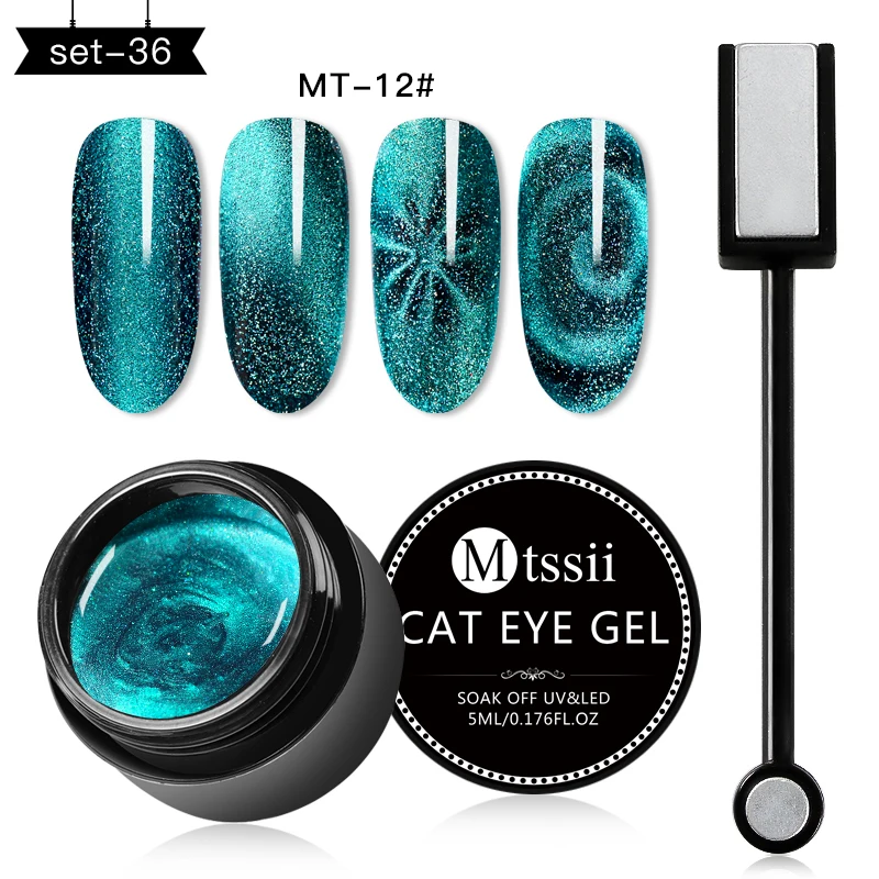 Mtssii магнит 5D Гель-лак «кошачий глаз» звездное небо кошачий глаз гель для ногтей замачиваемый Гель-лак для ногтей Лаки магнитная палочка для ногтей - Цвет: UZH01349