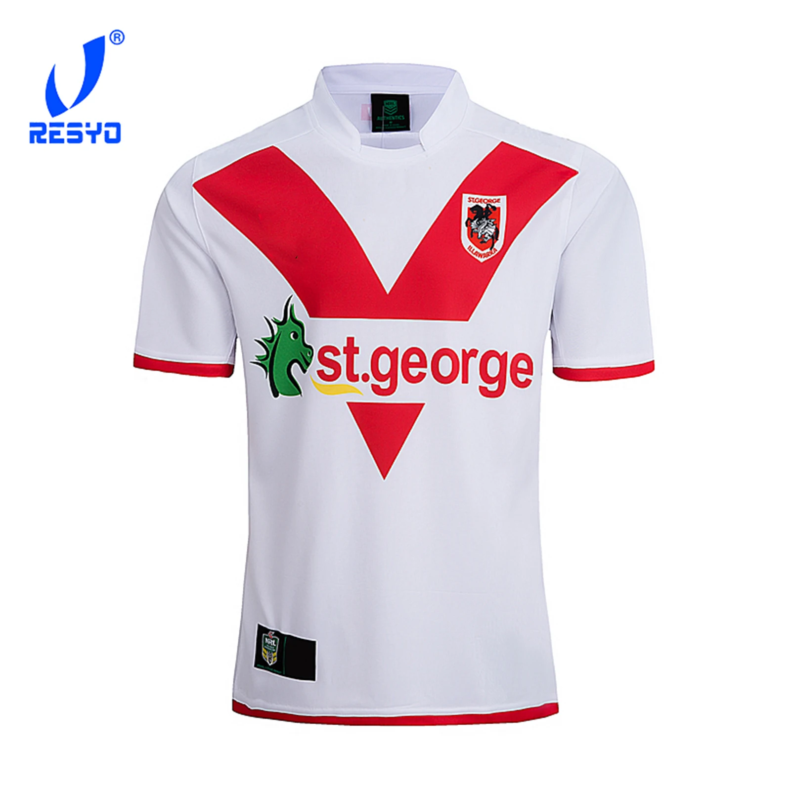 

RESYO for St George Illawarra Dragons 2018 Men's Replica Home/Away Jersey JERSEY Rugby Sport Training shirt Size:S-XXXL