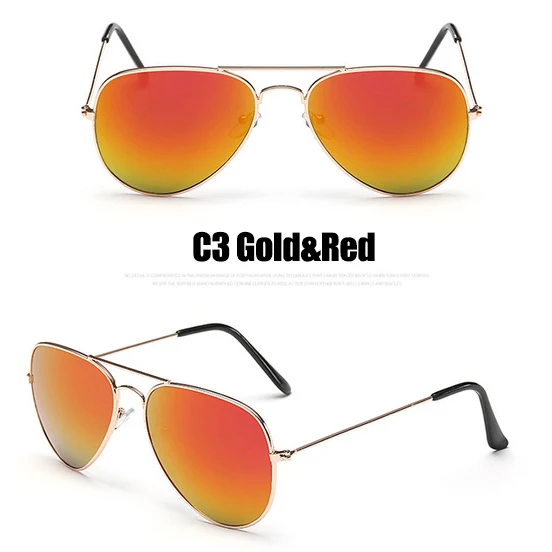 RBROVO, солнцезащитные очки пилота для женщин/мужчин, Лидирующий бренд, дизайнерские, роскошные солнцезащитные очки для женщин, Ретро стиль, для улицы, для вождения, Oculos De Sol - Цвет линз: C3 Gold Red