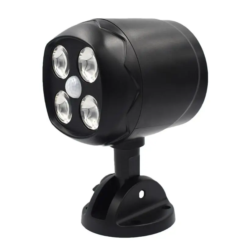 

4LED Motion Sensor Wall Light Spotlight Waterproof Garden Aisle Street Lamp
