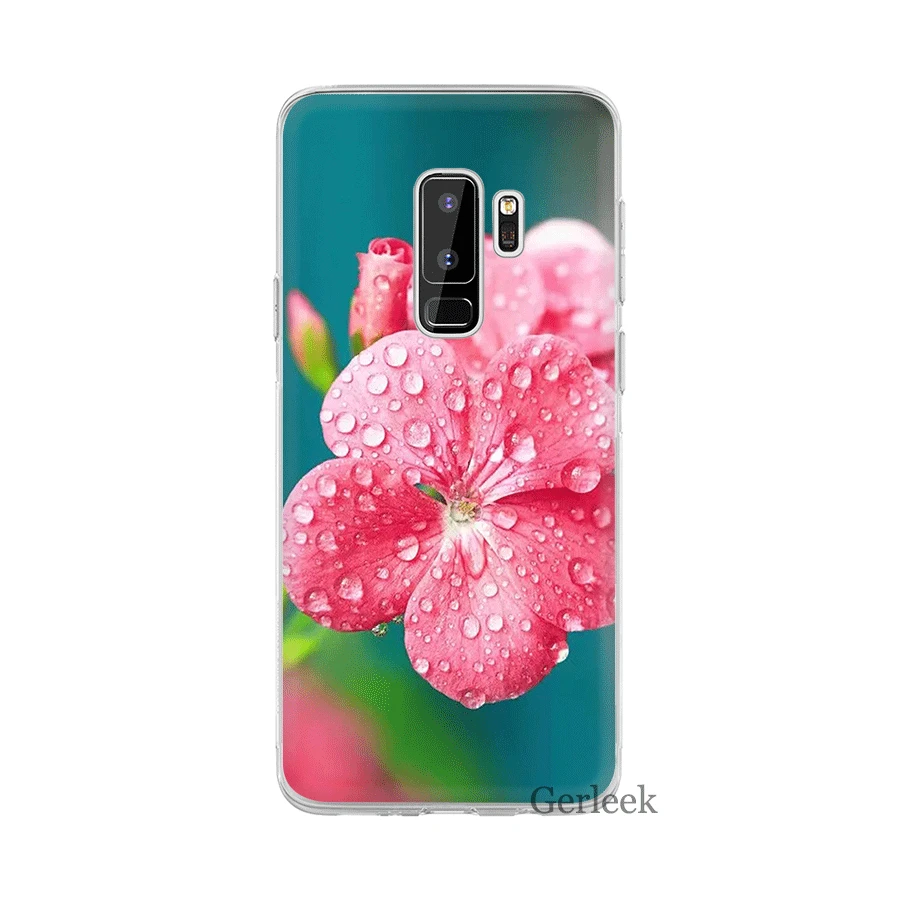 Чехол для Samsung Galaxy A3 A5 A6 A8 Plus 2015 2016 2017 2018 Каменный Замок цветок пара|Чехлы-накладки|