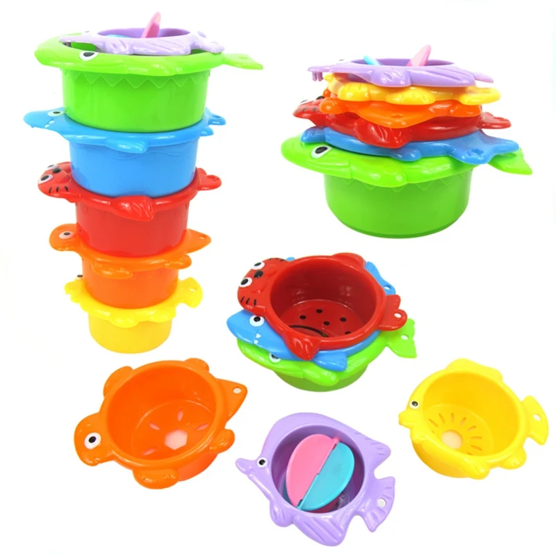 Baby Bath Toy Cartoon Animals Water Toy For Kid Children Shower  Cup Bathroom Water Game Toys