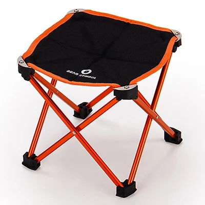 Портативный складной стол DIY стул стол Кемпинг барбекю Туризм путешествия на открытом воздухе Пикник 7075 алюминиевый сплав ультра-светильник M L - Цвет: orange 26x26x30cm