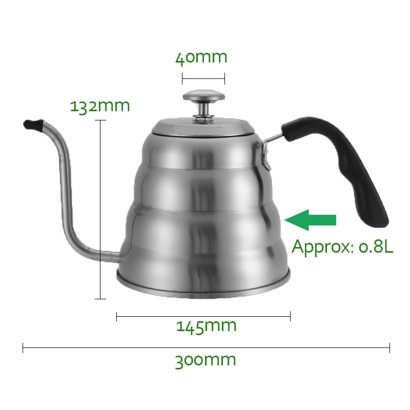 1200 ML الشاي صانع القهوة بالتنقيط مع ميزان الحرارة 304 إبريق الشاي من الفولاذ المقاوم للصدأ باريستا شرب الشاي إبريق قهوة DIY المنزل Coffeeware أدوات