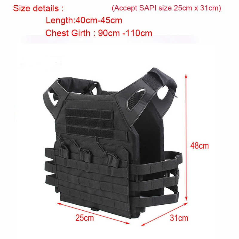 1000D Airsoft JPC Leather shoulder strpe Tactical Vest Simplified Version (Multicam) Tactical combat Vest Army Gear 