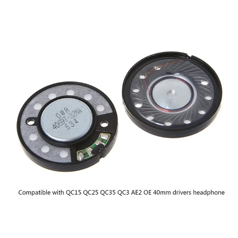 Professional Headphone Speaker Unit Parts 40mm Drivers Redplacement for QC15 QC25 QC35 QC3 AE2 OE Earphone 2019 new