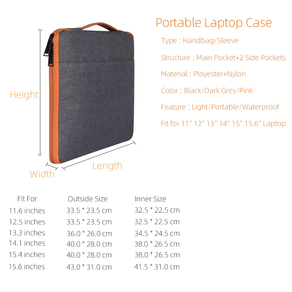 Переносная сумка для ноутбука Macbook ThinkPad HUAWEI 11 12 13 14 15 6 дюйма дюймов|Сумки и чехлы