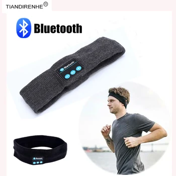 

Fashion Bluetooth Smart Caps Wireless Earphone Headband Headphone Sport Fitness Luxury Stereo Bass Music Headset with mic