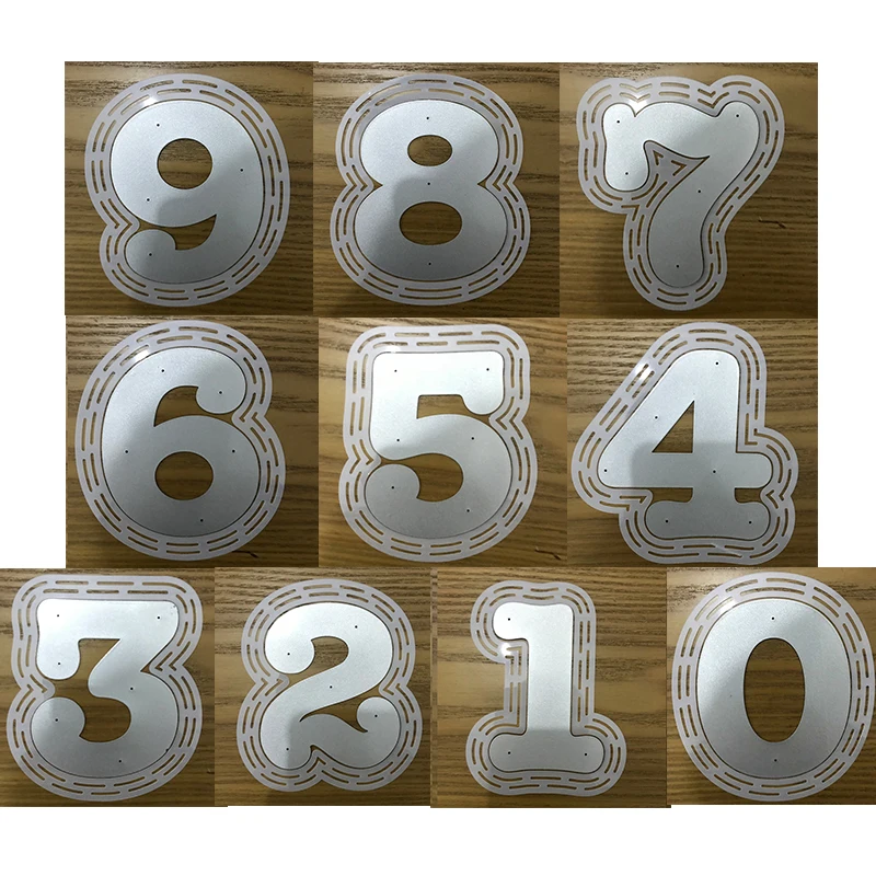 Card Making Numbers Die Cuts Numbers Metal Dies Cutting Dies