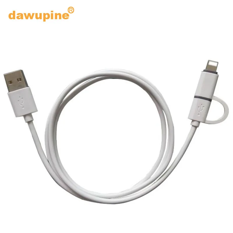 2 في 1 مايكرو USB سريع مزامنة البيانات كابل لسامسونج Xiaomi هواوي فون mp3 سماعة الهاتف المحمول المتكلم كاميرا