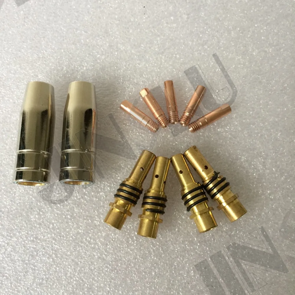 OEM Binzel BW MB 15AK MB15 15 AK Contact Tip Nozzle Holder MIG-200 Welding Torch 11pcs MIG-160 JINSLU