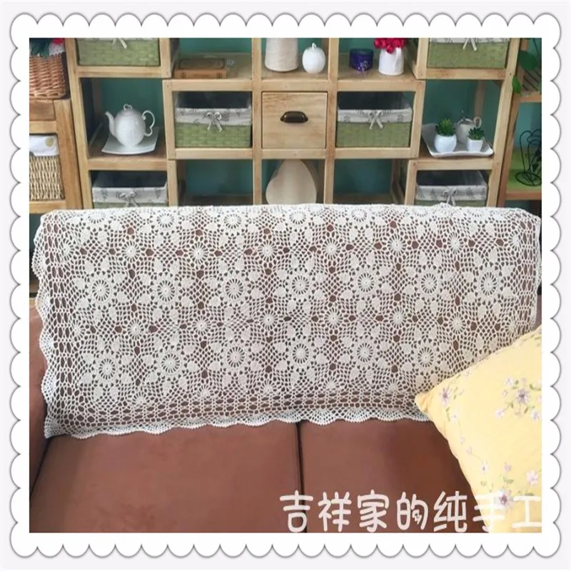 Европейская мода натурального хлопка крючком диван покрытие как спинка полотенце для дивана украшения из Китая для продажи