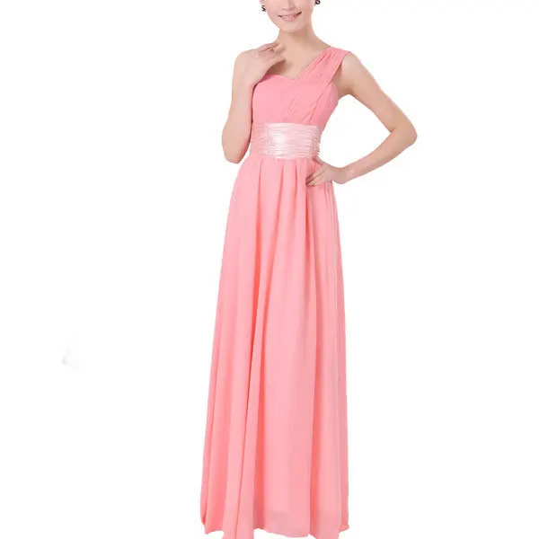 Длинные женские вечерние платья на одно плечо выпускные шифоновые vestido de festa