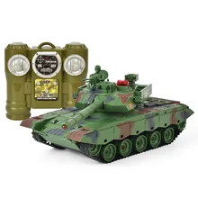 Electronic RC Tank Remote Control Off-road Tank 1/20 9CH 27Mhz Infrared Cannon & Emmagee Music LED Military Model For Boys Electronic RC Tank Remote Control Off-road Tank 1/20 9CH 27Mhz Infrared Cannon & Emmagee Music LED Military Model For Boys