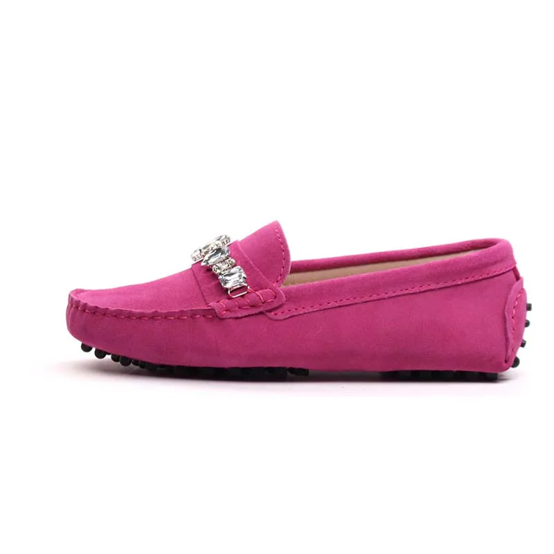 MIYAGINA/Высококачественная женская обувь из натуральной кожи; Женская Повседневная модная обувь на плоской подошве; весенняя обувь для вождения Осенняя женская кожаная обувь; лоферы - Цвет: Rose Red