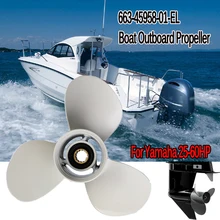 663-45958-01-EL лодочный подвесной Алюминиевый Пропеллер 11 1/4 Х 13-G диаметр 286 мм 13 сплайн зубья 3 Лопасти белый для Yamaha 25-60HP
