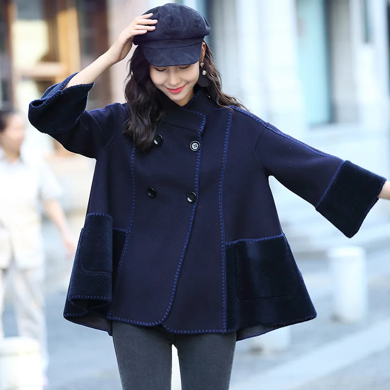 

Streetwear 100% Wool Jacket Spring Autumn Coat Women Clothes 2019 Korean Vintage Tops Sheep Shearling Fur Abrigo Mujer ZT3314