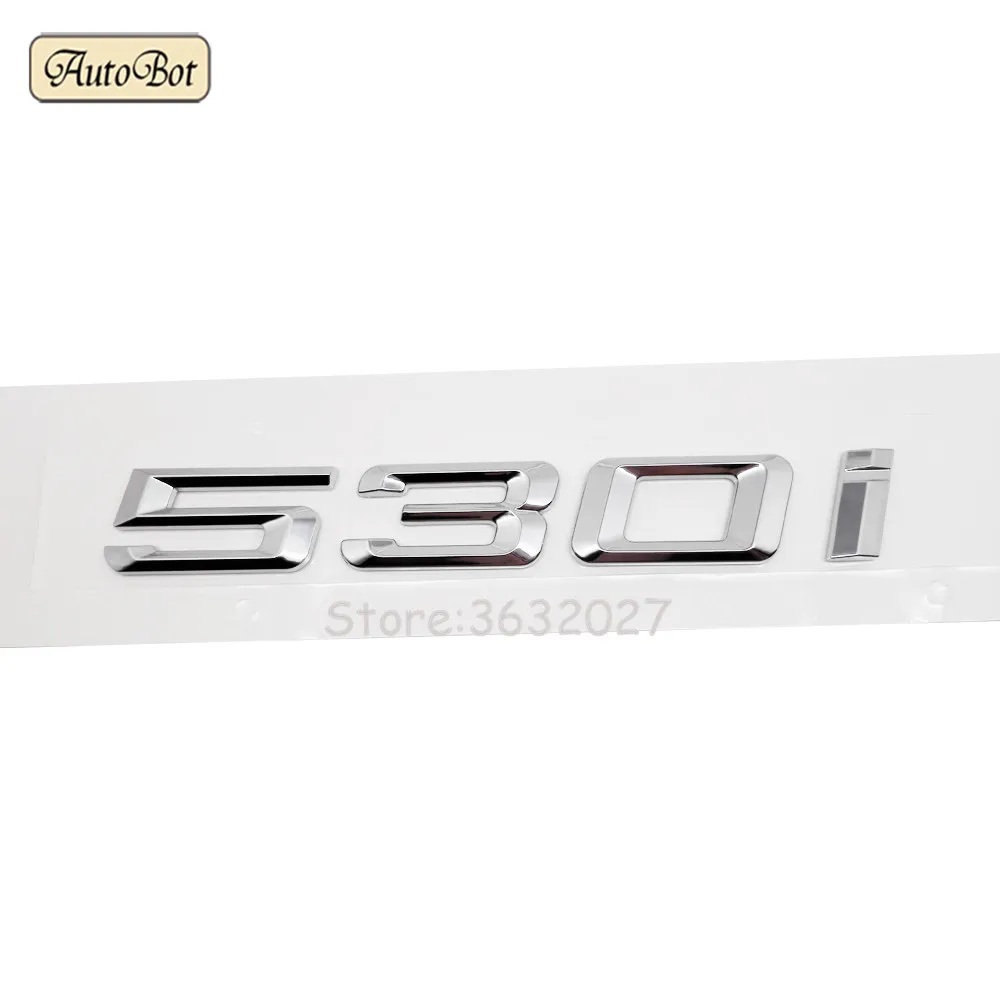 520 520d, matt Black hors Auto Car Fender Truck Rear Emblem Badge Decal Sticker Decorative 520i 525i 530i 535i 540i 530d 535d 50d M5 M540 M530