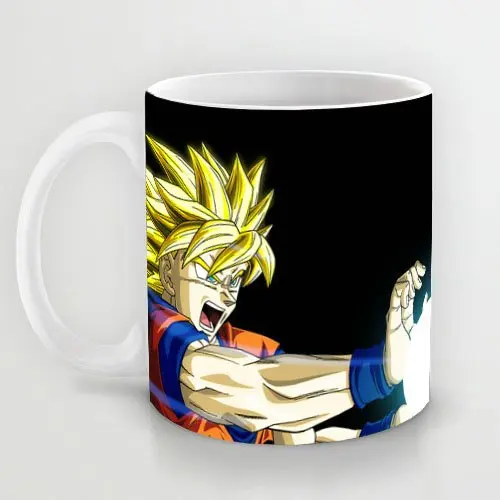 Dragon Ball Z Coffee Mug Son Goku Ceramic Tea Travel Porcelain Home