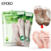 Efero 2 шт. = 1 упаковка отшелушивания для ног маска для ног для здоровья пятки удаление омертвевшей кожи ног патч отшелушивающая маска для ног пилинг носки