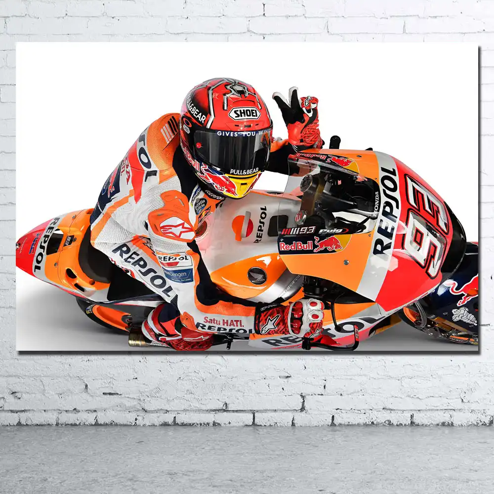 Arte De Moto Racing Lienzo Pintura Posters E Impresiones Imagenes