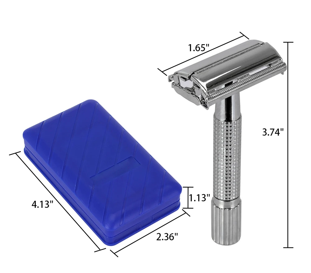 Мужской бритвенный набор, Классический безопасный сплав, Мужская бритва и основа из нержавеющей стали, Мужская Ручная бритва, не требует зарядки, легко заменяемая головка