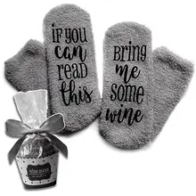 1 Pair If You Can Read This Alphabet Cake Soft Comfortable Socks Casual Breathable Unisex Socks Suitable for Any Season