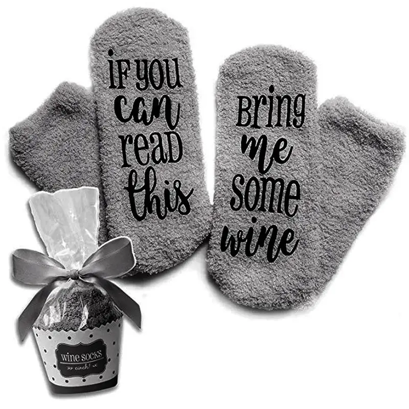 

1 Pair If You Can Read This Alphabet Cake Soft Comfortable Socks Casual Breathable Unisex Socks Suitable for Any Season