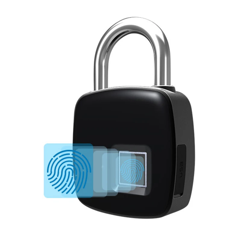 

Smart Fingerprint Padlock Bluetooth Keyless Anti-Theft Fingerprint Lock for Suitcase Locker GT66