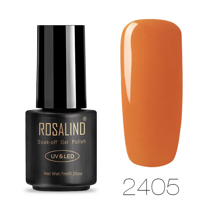 ROSALIND UV набор гель-лаков для ногтей для маникюра Полиакриловый геллак Vernis полуперманентные УФ гибридные лаки для ногтей - Цвет: 2405