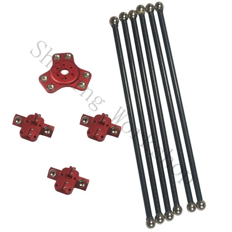 Reprap Kossel XL magnetic effector+carriage+300mm carbon tube Diagonal push rods kit for Delta kossel DIY 3d printer