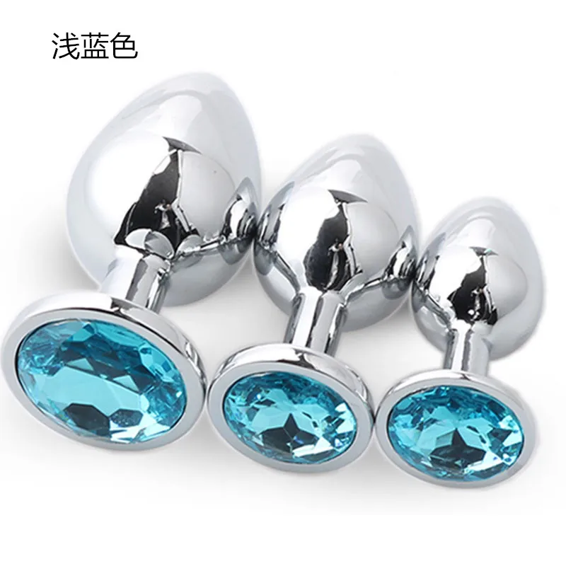 Sex Shop Anal Toys Color 3pcs/set High Quality Stainless Steel Plug Metal Massage Adult Games products. | Красота и здоровье