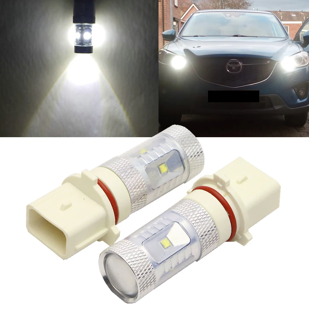 

30W P13W SH24W Replacement Bulbs For LED Fog Lights or Daytime Running Lights Xenon White for 2009-2012 Audi Q5 A4/S4 No Error