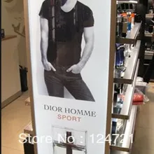 Реклама в помещении тонкий привело лайтбокс, оснастки кадр