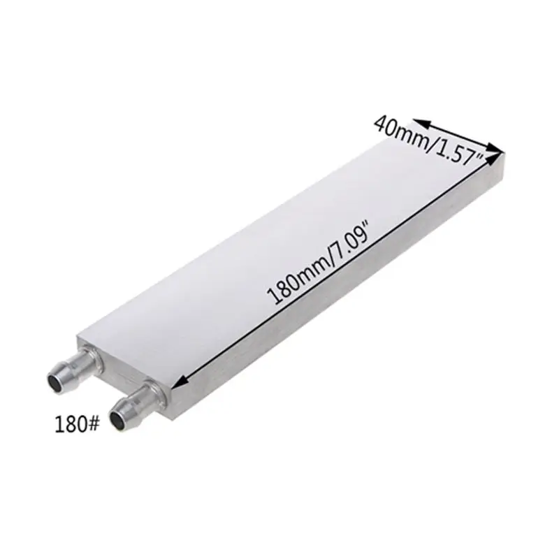 40*120mm Primary Aluminum Water Cooling Block Heat Sink System For PC Laptop CPU - Цвет лезвия: 180