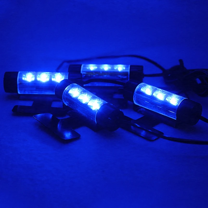 AZGIANT 12 V RGB Автомобильная внутренняя декоративная светодиодная романтическая атмосферная лампа нижнего освещения вращение на 360 градусов Простая установка простой дизайн